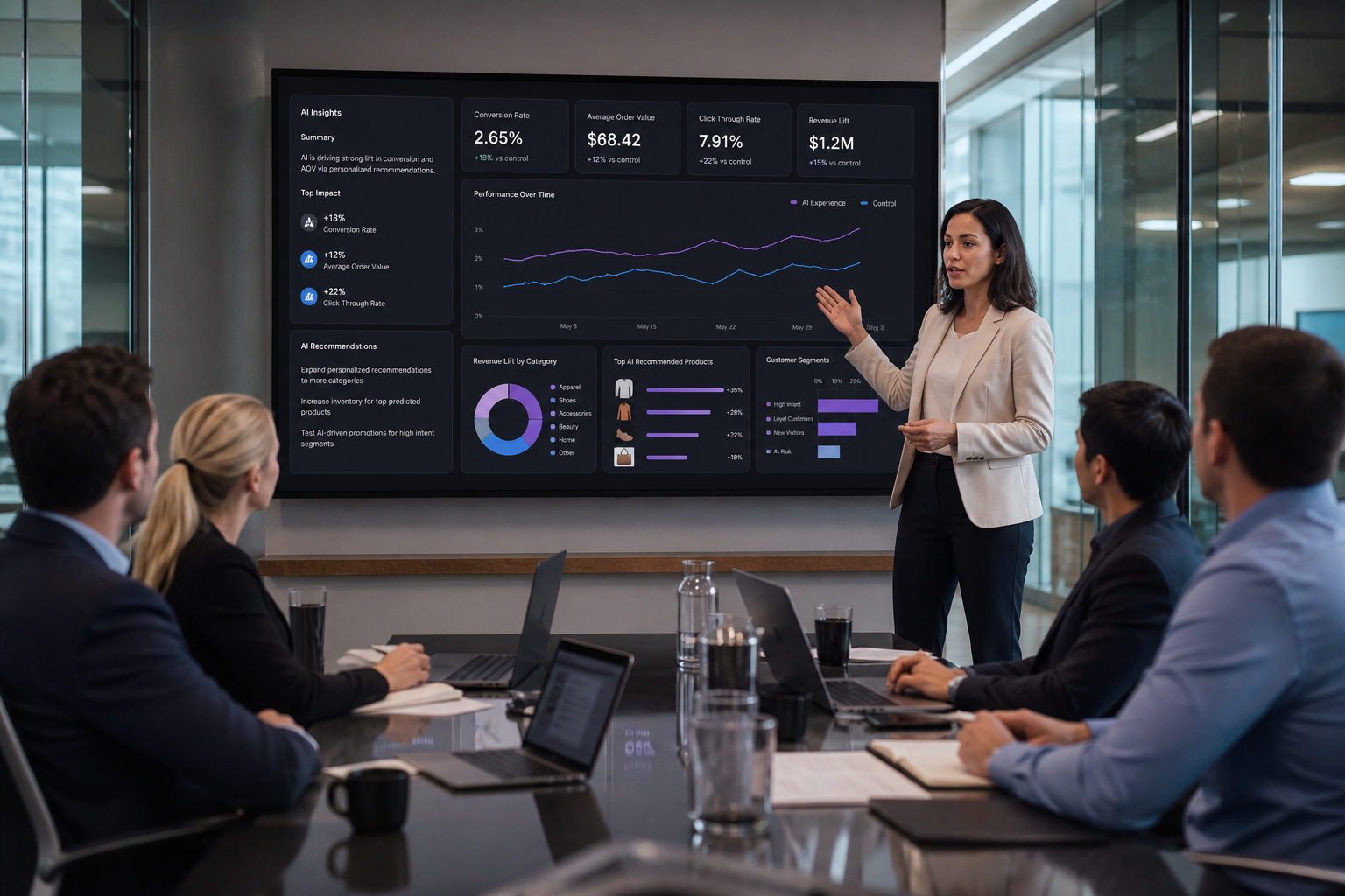 Ecommerce AI proof of concept presentation to retail stakeholders